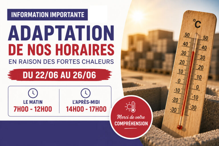 horaires canicule